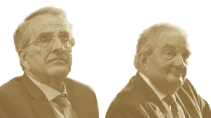 Ο Αντώνης Σαμαράς και ο Κώστας Καραμανλής.