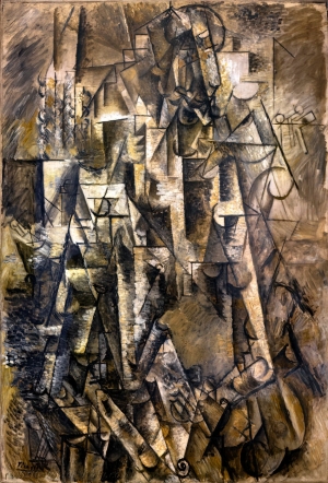 &Pi;ά&mu;&pi;&lambda;&omicron; &Pi;&iota;&kappa;ά&sigma;&omicron;, &Omicron; &Pi;&omicron;&iota;&eta;&tau;ή&sigmaf;, &lambda;ά&delta;&iota; &sigma;&epsilon; &kappa;&alpha;&mu;&beta;ά, 1911, 131,2 x 89,5 &epsilon;&kappa;. The Solomon R. Guggenheim Foundation Peggy Guggenheim Collection, Venice, 1976.